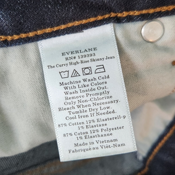 Everlane High Waisted Curvy Skinny In Crop - Picture 5 of 5